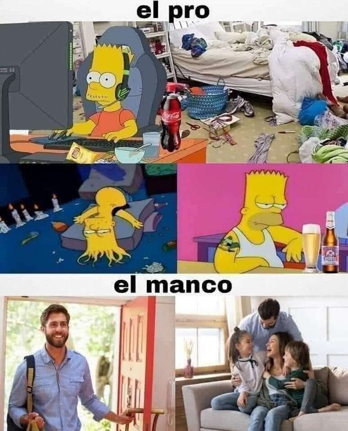 La vida de un pro y un manco