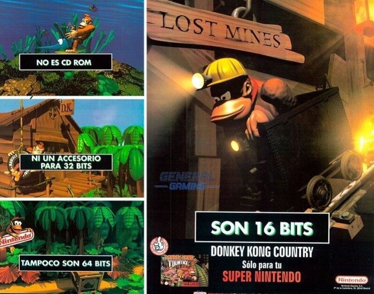 Así se veía una imagen promocional de Donkey Kong Country.