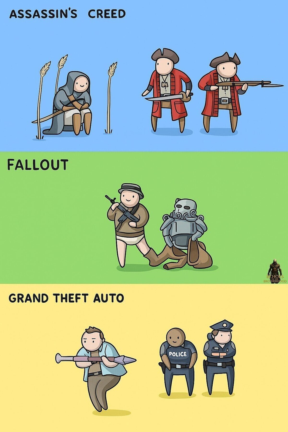 El sigilo contra la autoridad en estos juegos