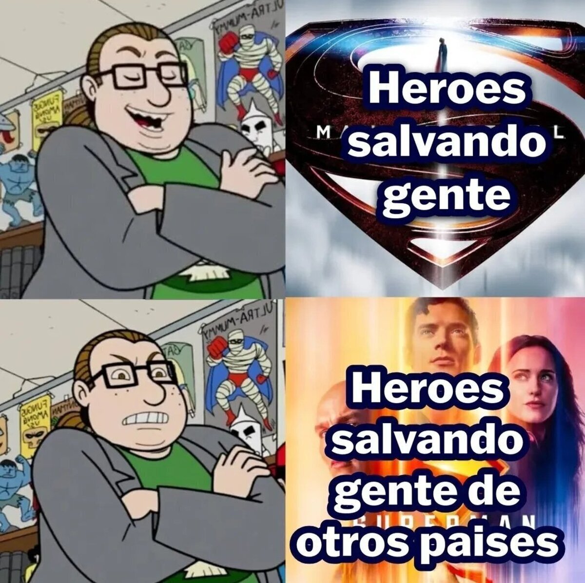 ¿A quien debe salvar Superman?
