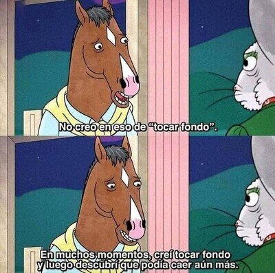 El verdadero 'tocar fondo'