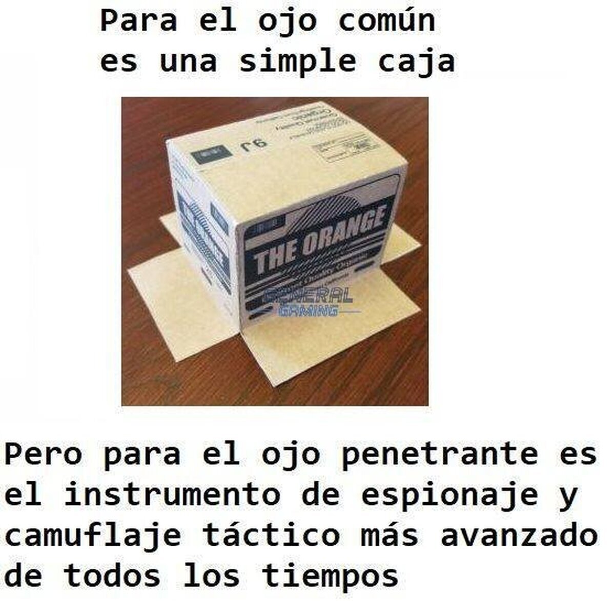 ¡La caja, la caja!
