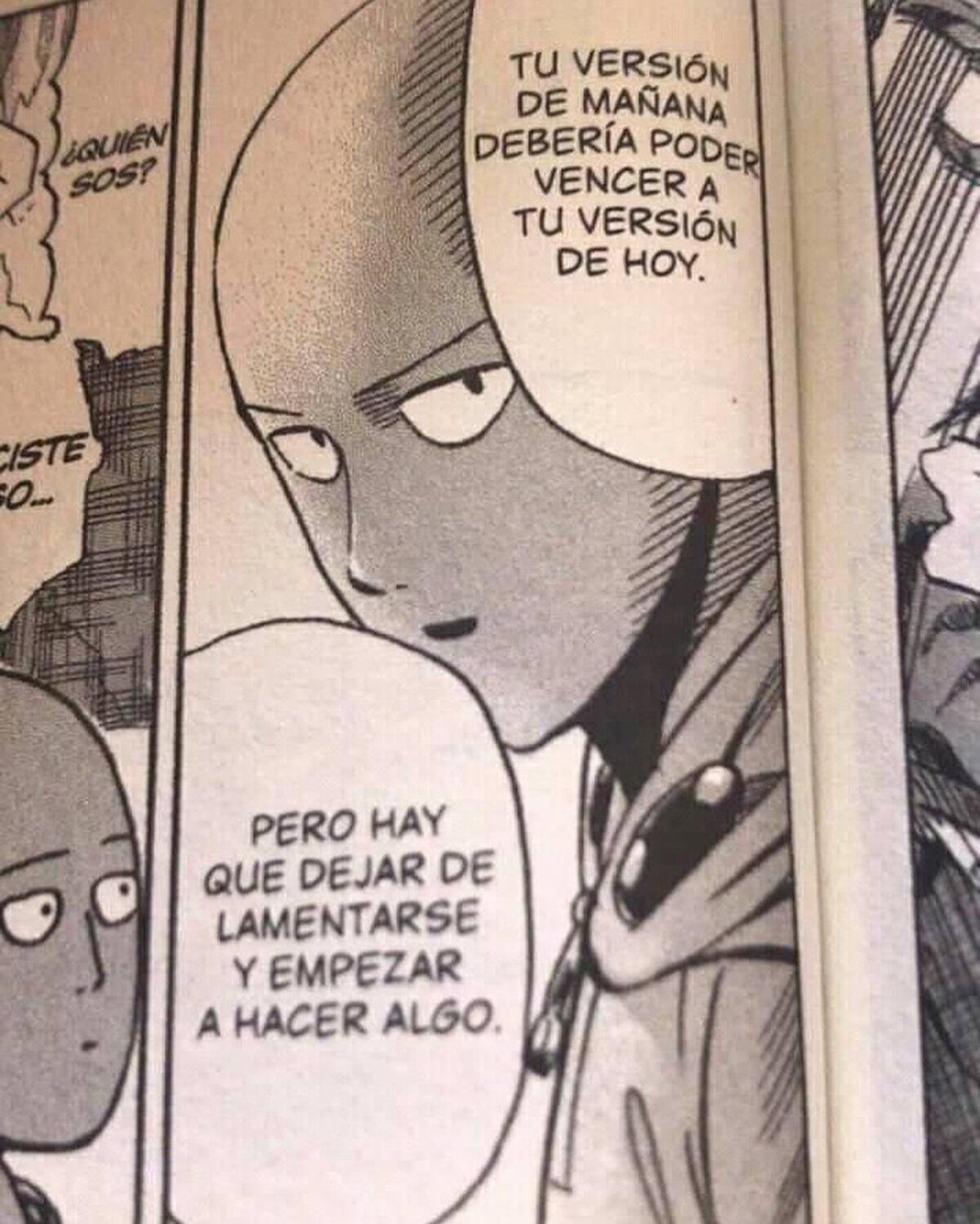 No esperaba encontrarme tremenda reflexión en One Punch Man