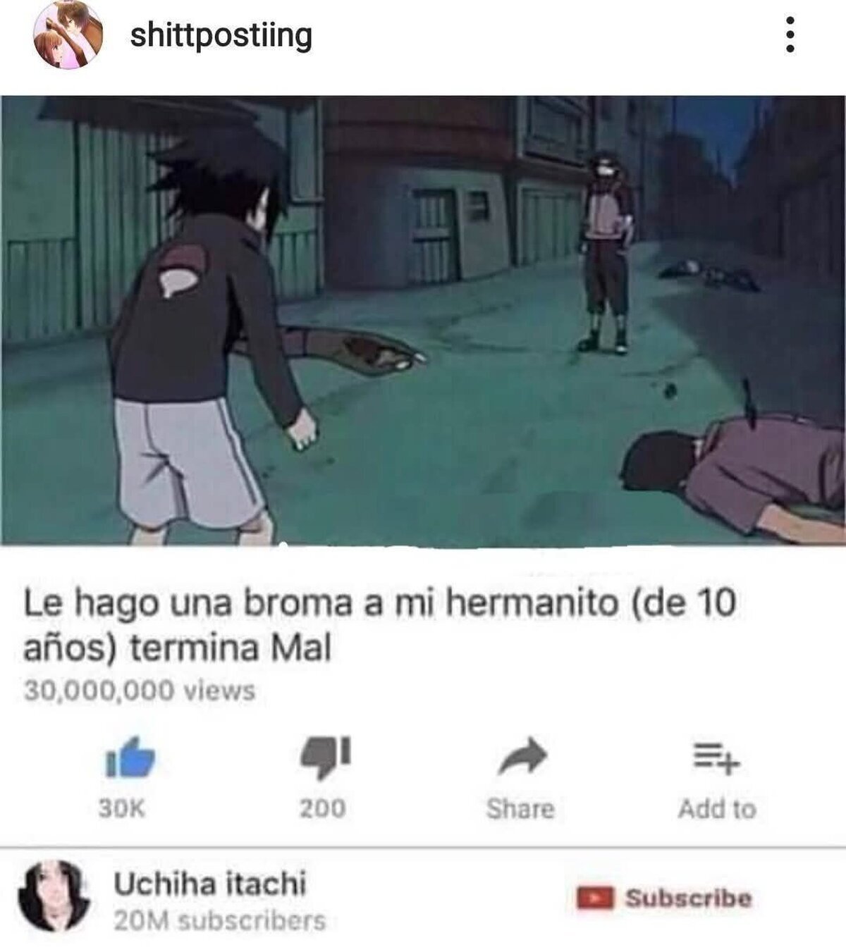 Que broma tan pesada, Itachi