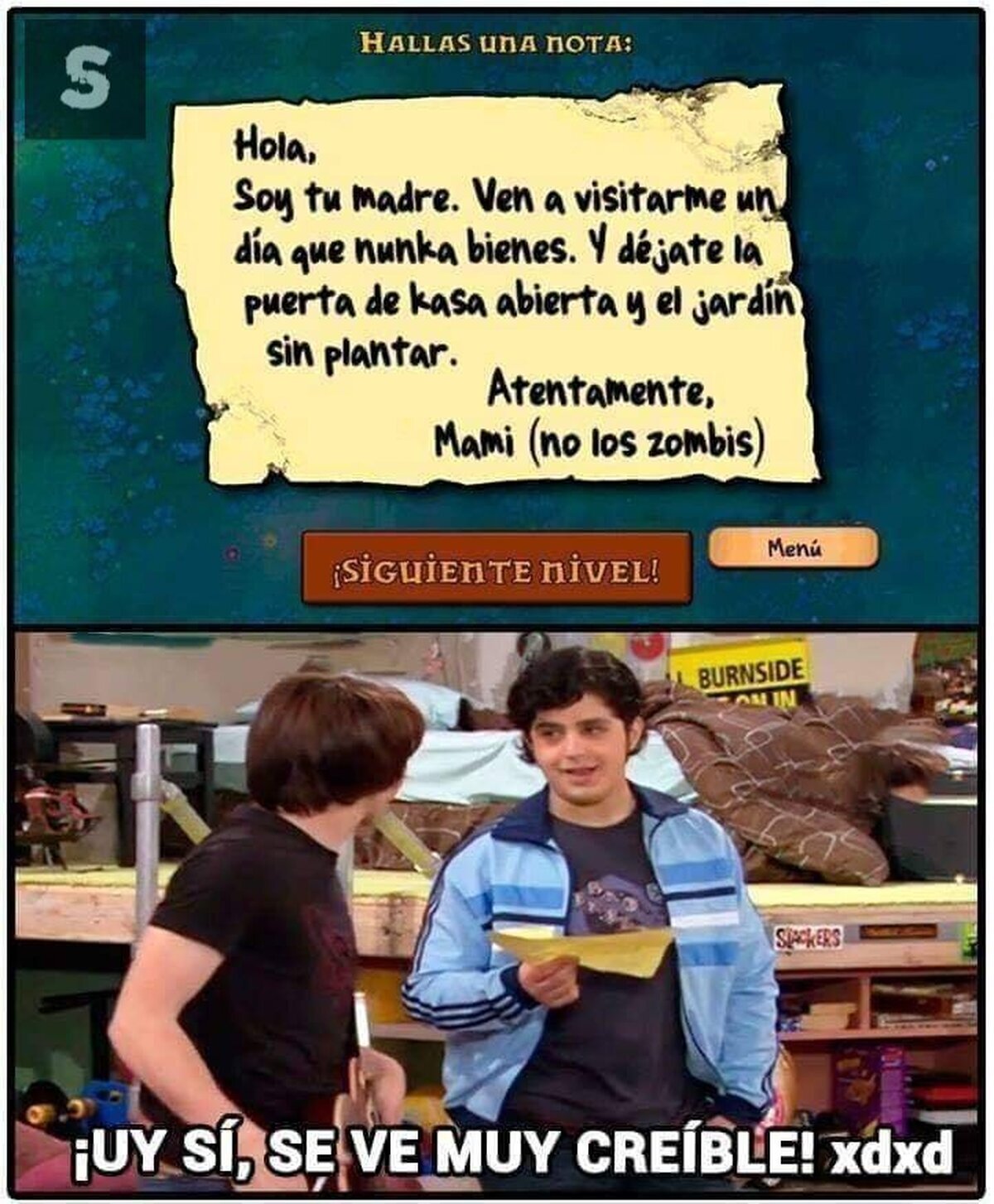 Pues para empezar, tiene la ortografía de mi madre