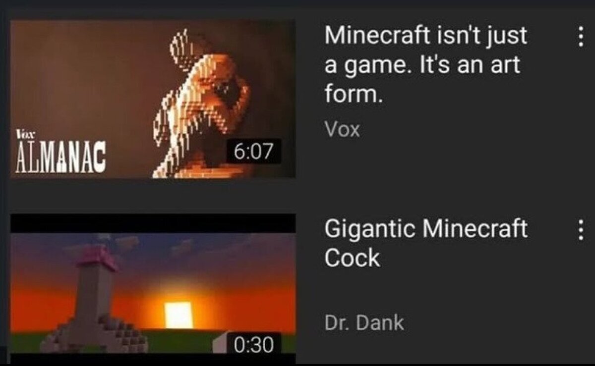 La dualidad de Minecraft