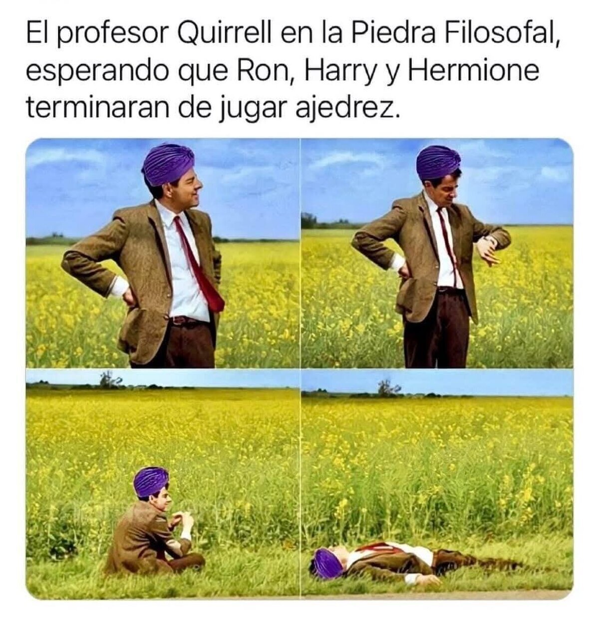 Su misión era literalmente esperar a que apareciera el prota
