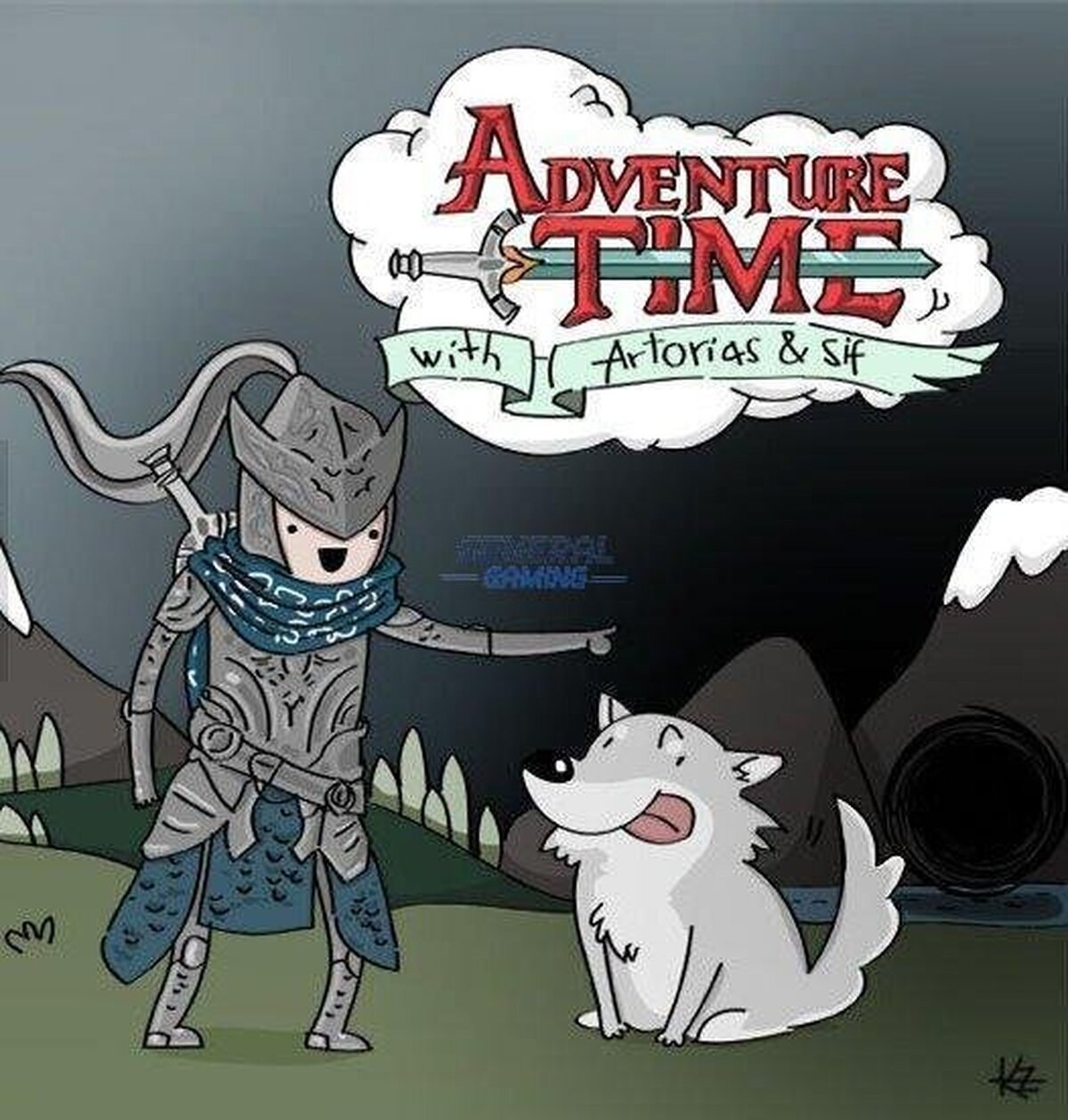 Hora de aventura con Sif y Artorias