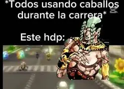 El participante m&aacute;s raro de Steel Ball Run