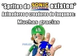 El sprite m&aacute;s famoso entre los fans