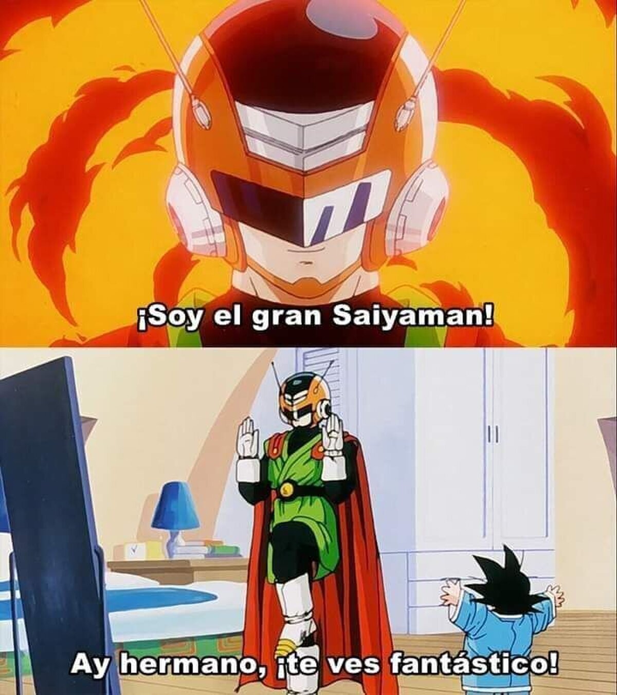 Que buen hermano era Goten... para mentirle así