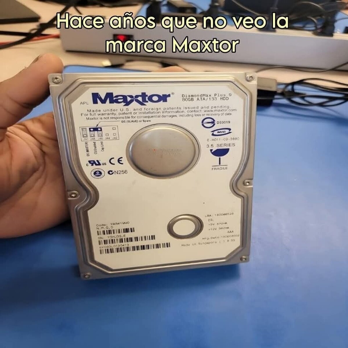 ¿Cómo está Maxtor? ¿Estará bien?
