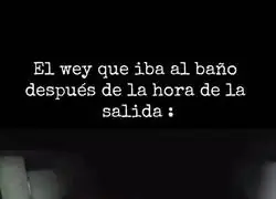 Solitario y oscuro, daba mucho miedo