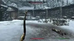 En Skyrim puedes parar el tiempo para pillar flechar al vuelo y contra-atacar