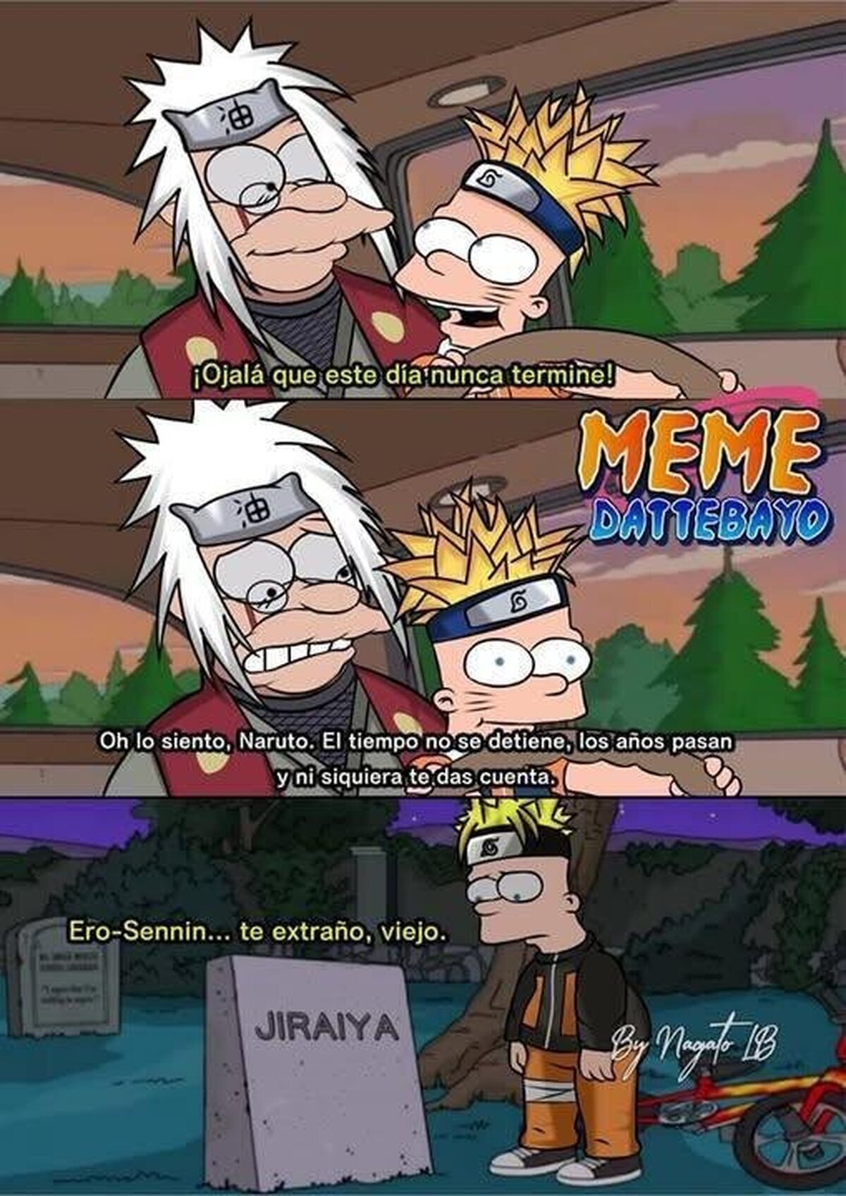 El tiempo de Naruto con Jiraiya