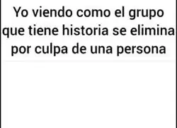 Siempre uno que lo arruina todo