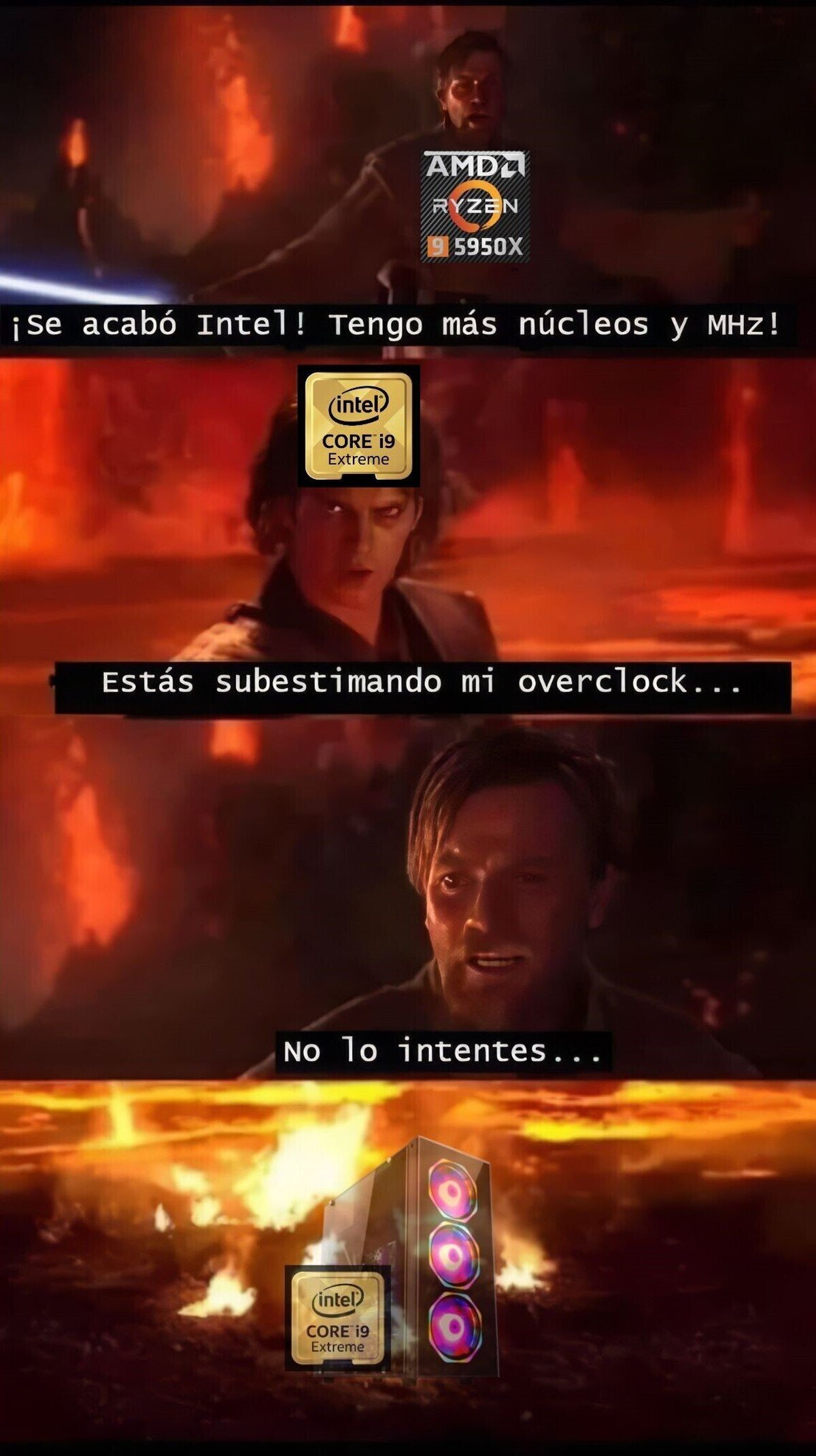 Aun existe una pelea entre Intel y Ryzen