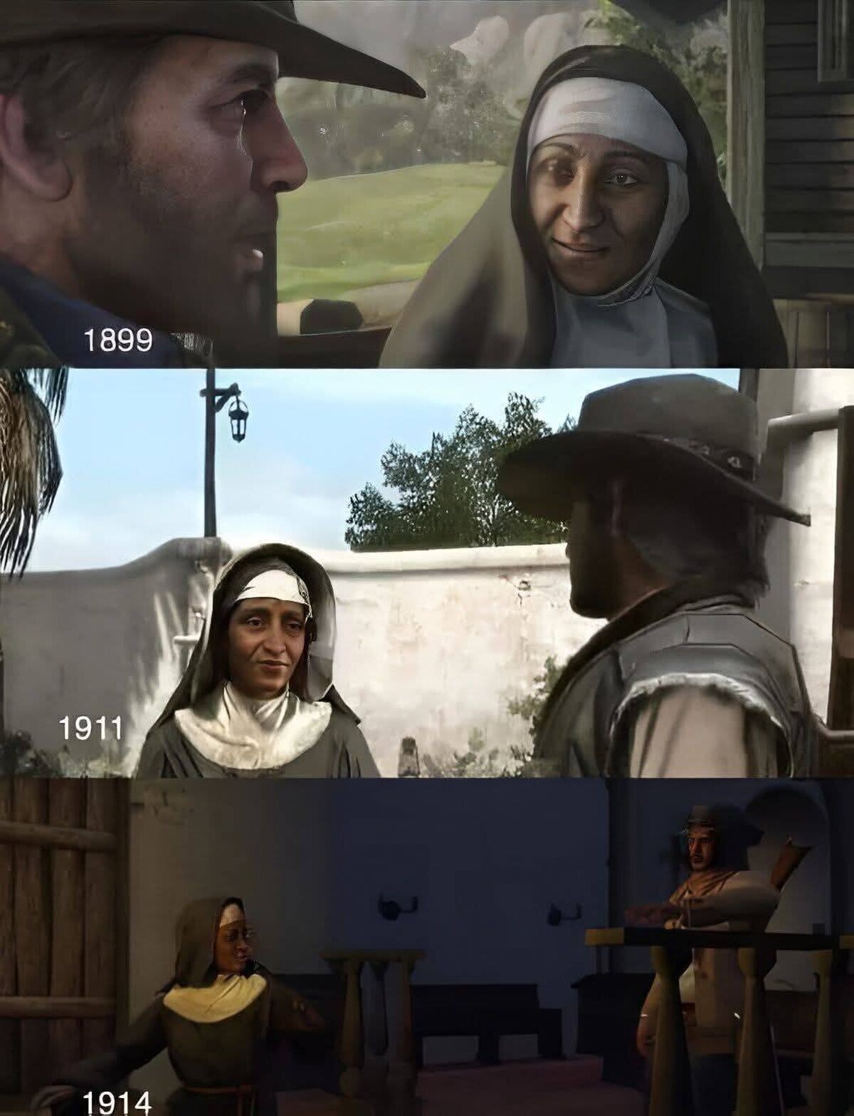 La hermana Calderón conoció a todos los protas de la saga Red Dead
