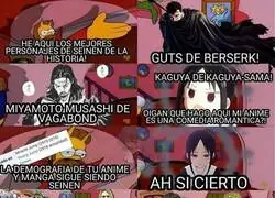 Los mejores personajes de los Seinen