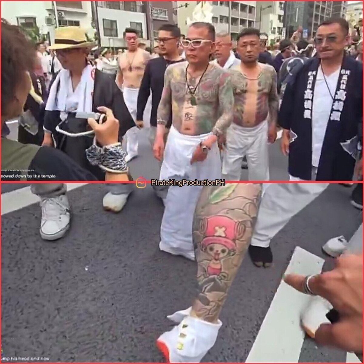 Miembro de los Yakuza exhibe con orgullo su tatuaje de Tony Tony Chopper