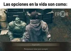 Las opciones en mi vida