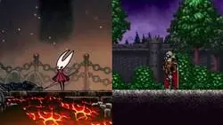 Hornet comparte estilo de movimientos con Allucard de Castlevania