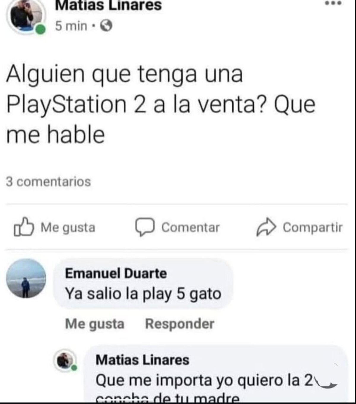 La pregunta fue muy clara...
