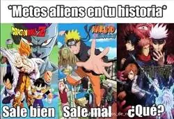 &iquest;C&oacute;mo que Aliens en Jujutsu Kaisen?