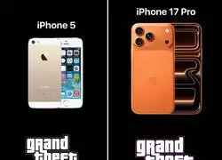 Los Iphones que estaban a la venta cuando salieron los &uacute;ltimos GTA