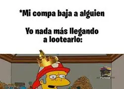 Eufemismos de lootear