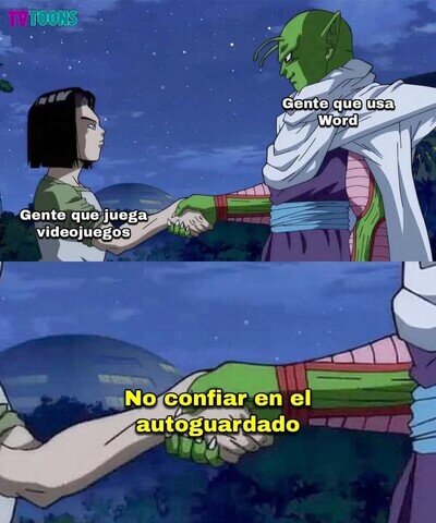 Tengo que guardar YO