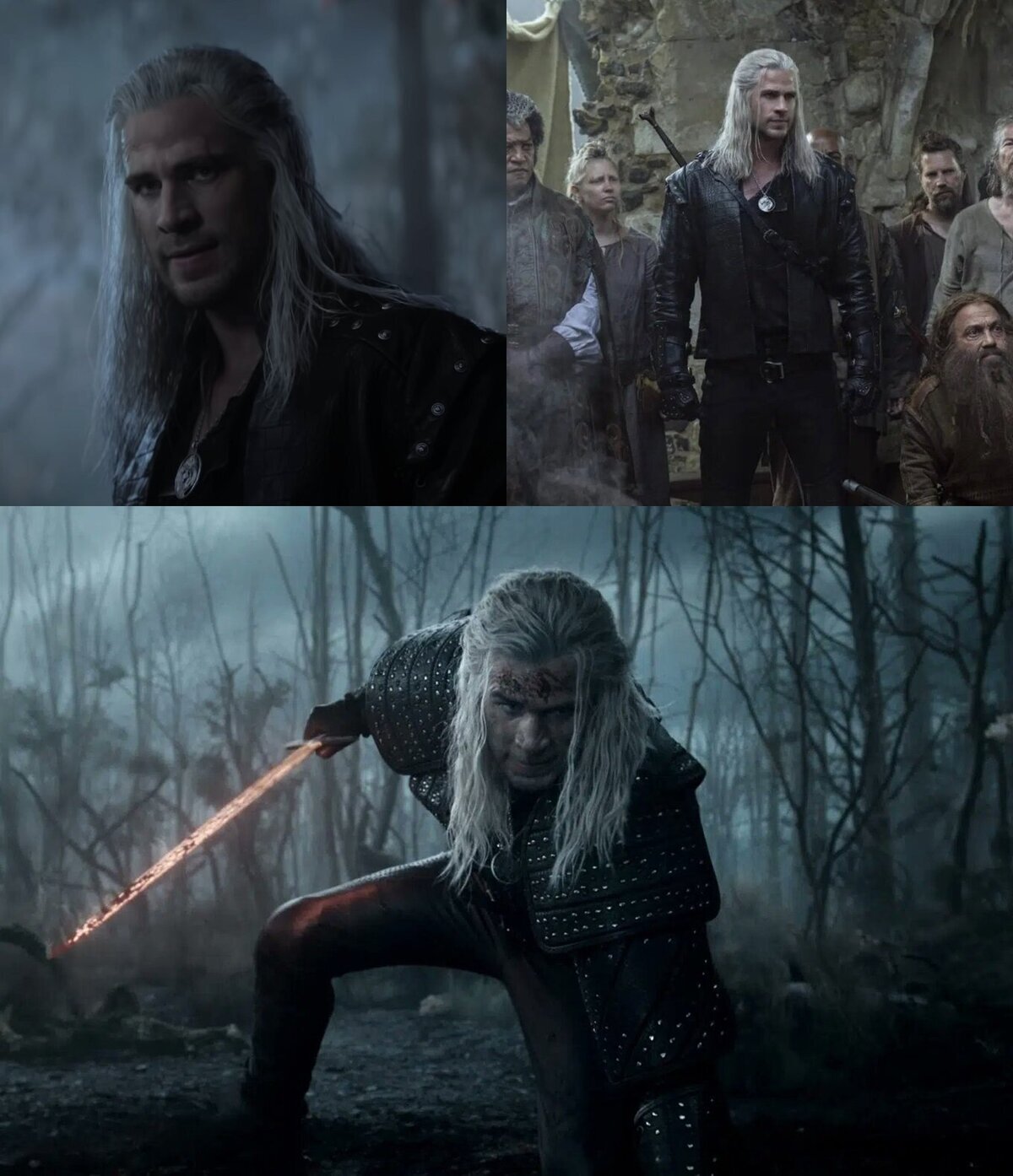Primer vistazo a Liam Hemsworth como Geralt de Rivia en la cuarta ...