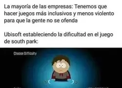 El medidor de dificultad del juego de South Park