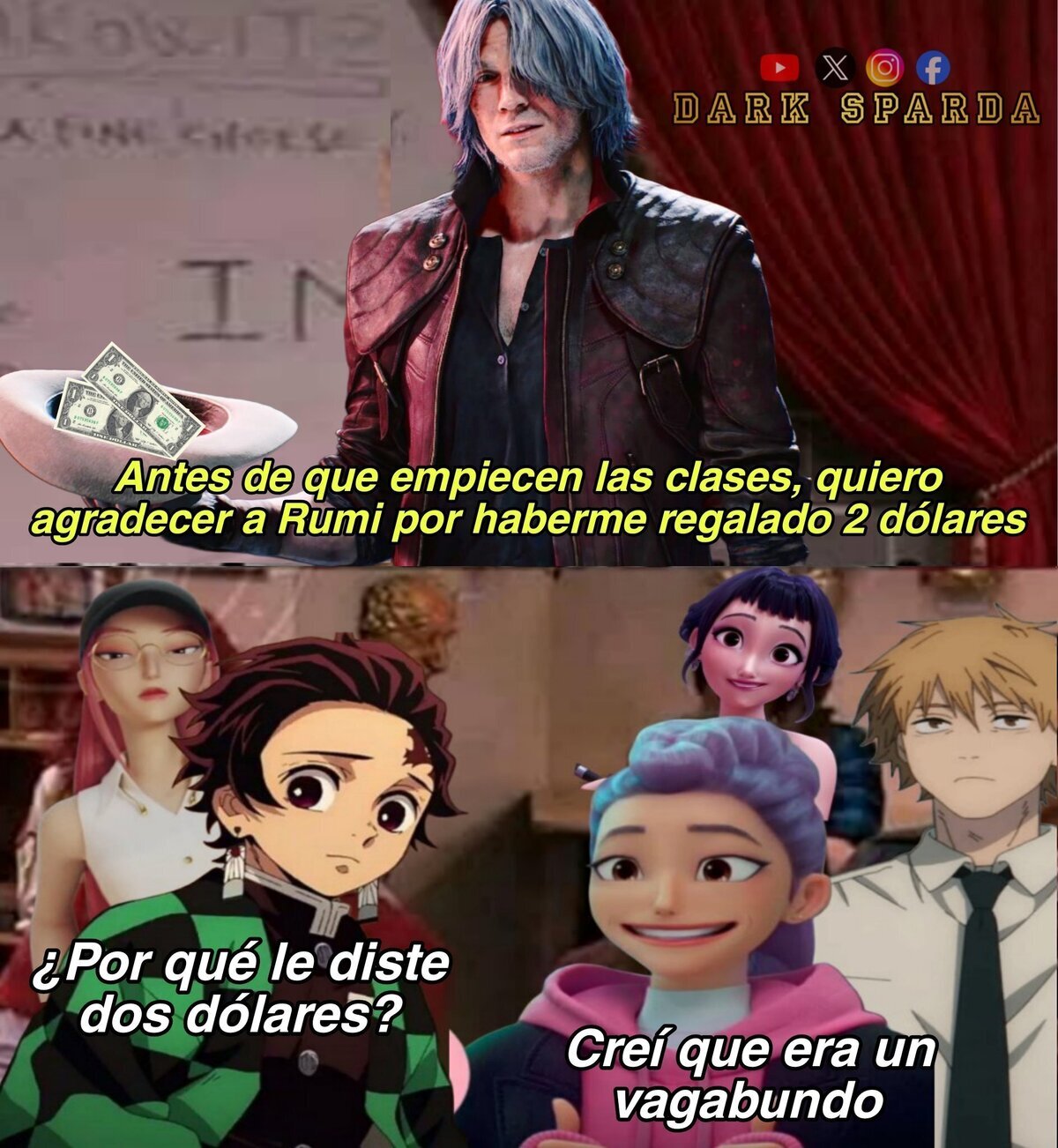 Dante dando lecciones a los nuevos