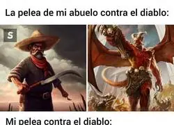 Peleas contra el diablo