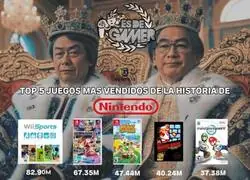 Los juegos m&aacute;s vendidos en la historia de Nintendo