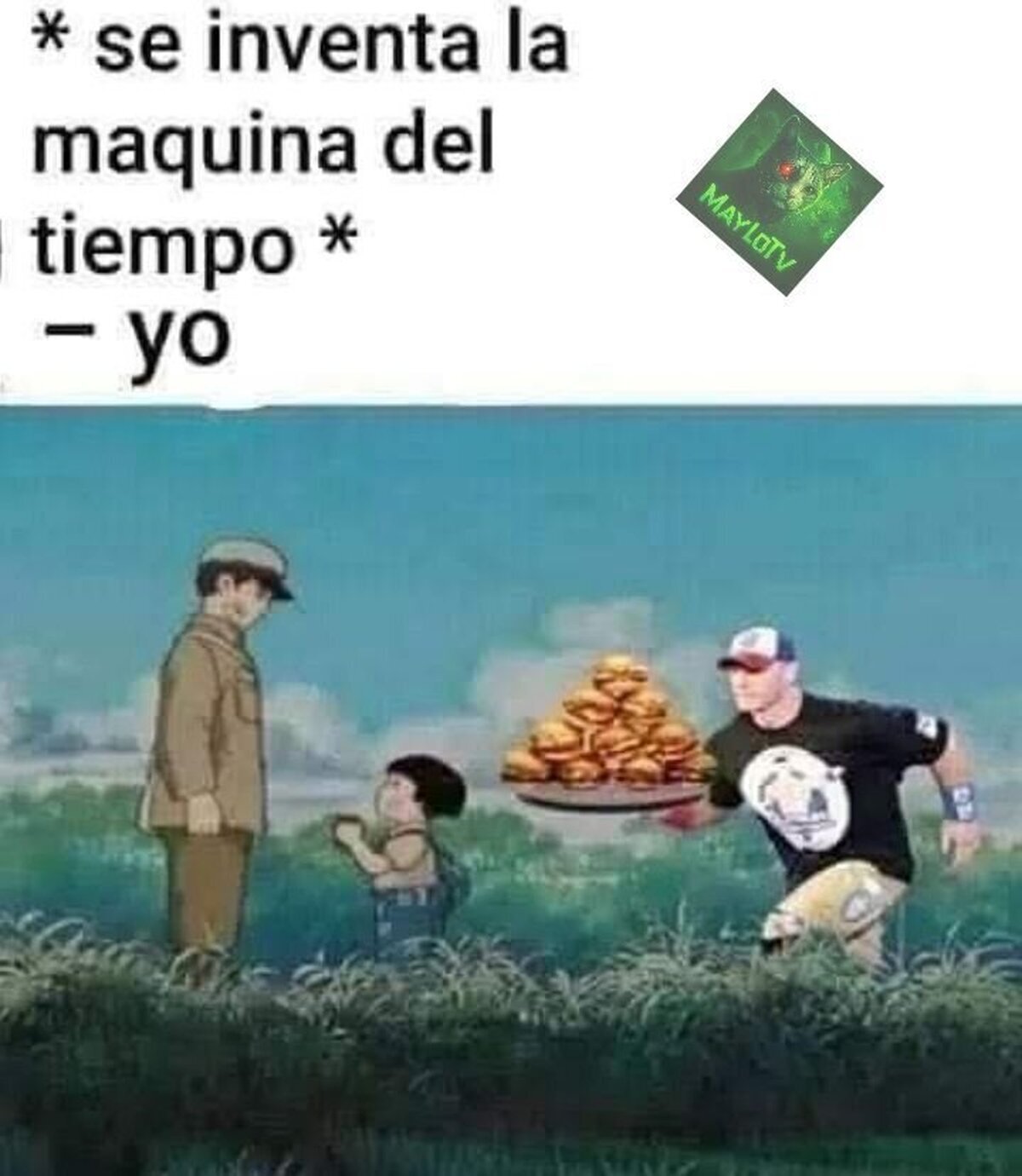 Yo con una maquina del tiem