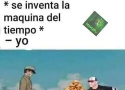 Yo con una maquina del tiem