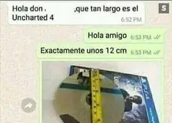 &iquest;Qu&eacute; tan largo es Uncharted?