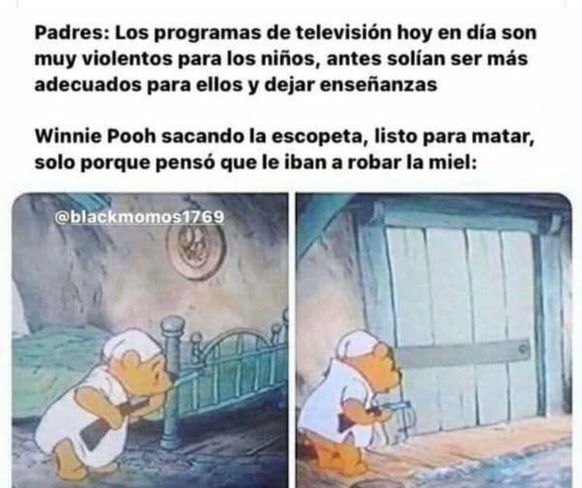 Winnie Pooh no se andaba con medias tintas