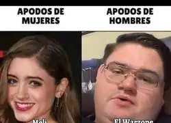 Los hombres, distinguidos al apodar
