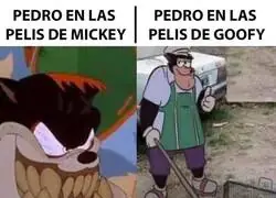 Las dos caras de Pedro