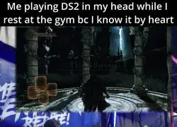 Yo jugando DS2 entre series porque me lo se de memoria