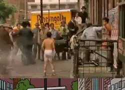 Los Simpsons recreando una escena de El Padrino