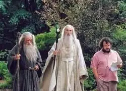 Gandalf el Gris, Saruman el Blanco y Peter el Rosado