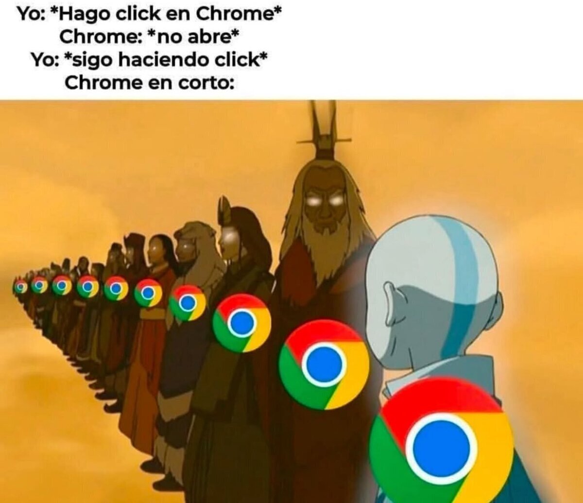 Te odio, Chrome