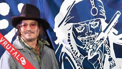 Johnny Depp es homenajeado por Eiichiro Oda con un dibujo de Jack Sparrow
