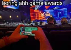 Aburrido en la gala de TGA