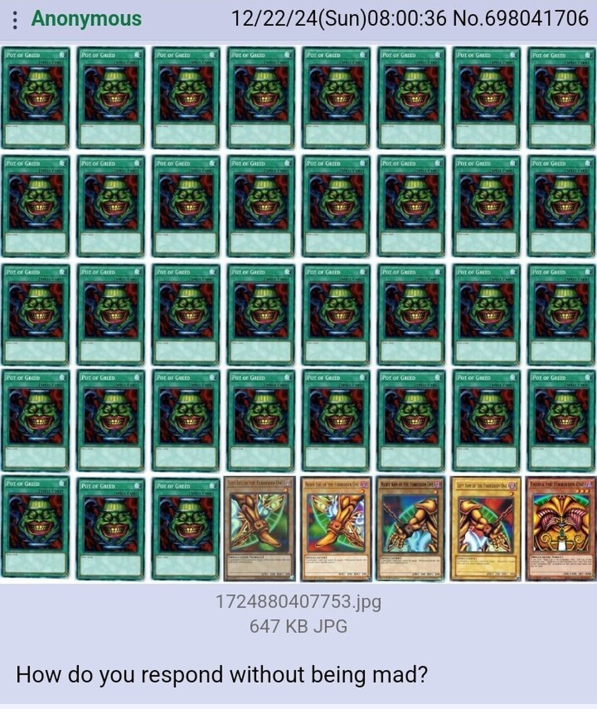 Esto es el equivalente a campear en Yugioh