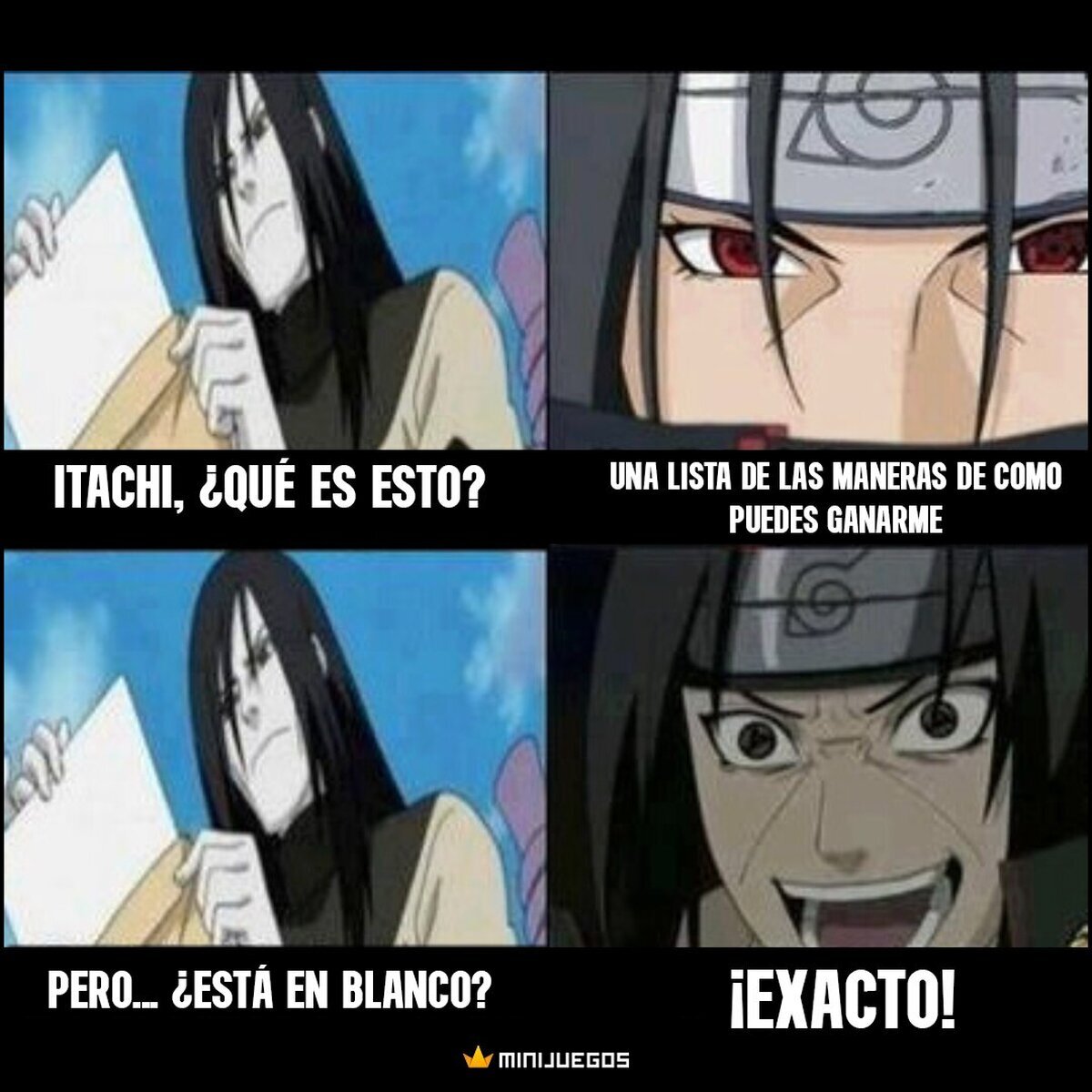 Orochimaru nunca pudo con Itachi